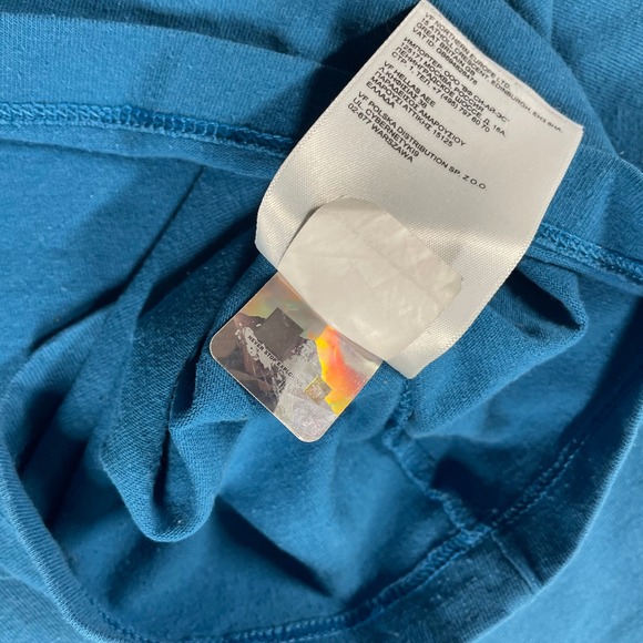 North Face T Shirt Mens XXL Mountain Exploring Cotton Blend Short Sleeve Blue - Picture 8 of 13